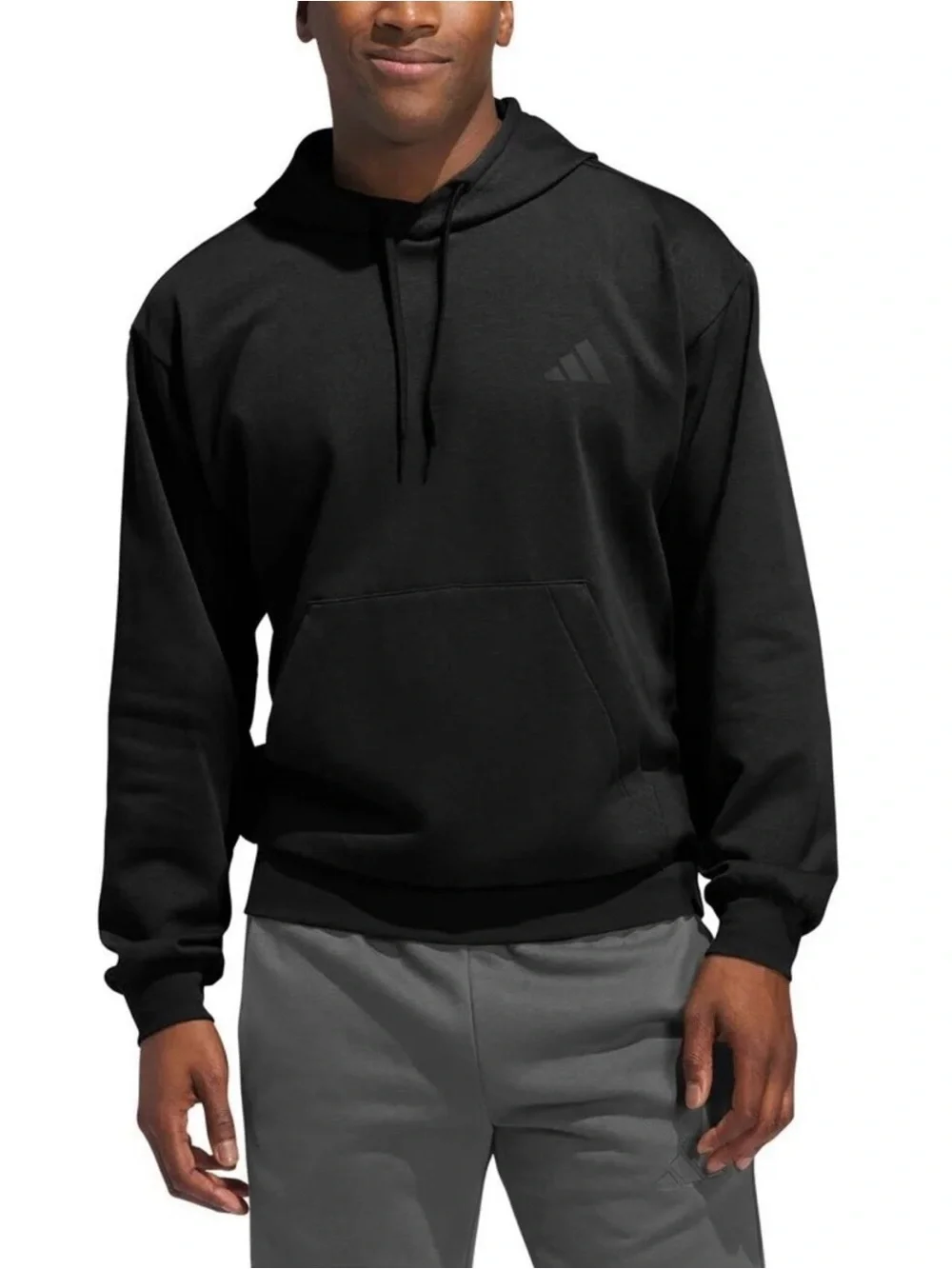 Adidas Men's Fleece Pullover Hoodie ,Black